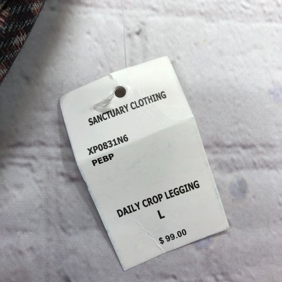 NWT Sanctuary Women Pull On Daily Crop Legging Pants Size Large M114 -21 - Picture 8 of 15